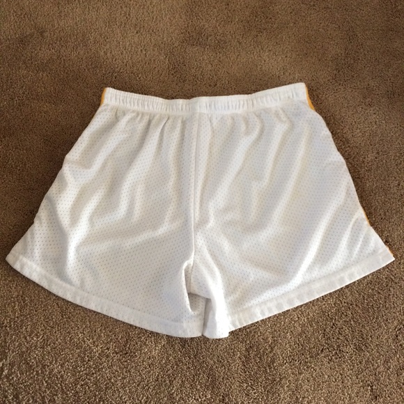 Girls Limited Too White w Yellow Running Shorts - Picture 6 of 6